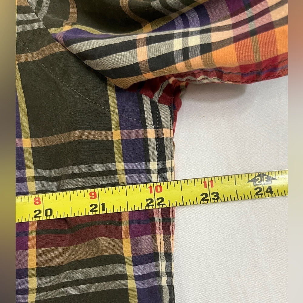 ORVIS Plaid Button Down Shirt Men Large Cotton Multicolor Long Sleeve Casual - Picture 5 of 9
